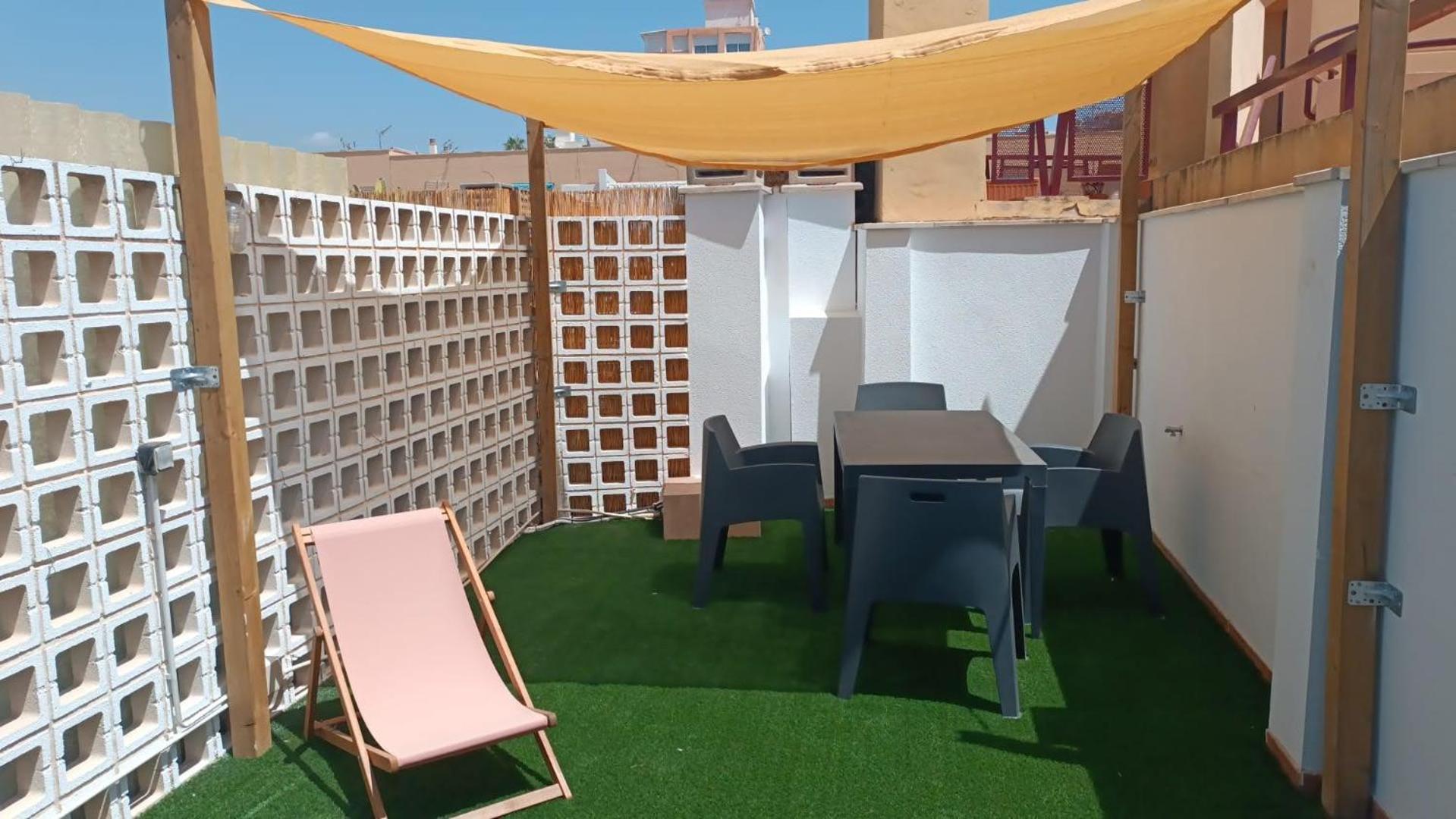 Estudio Centro Malaga Terraza Y Barbacoa Exterior foto